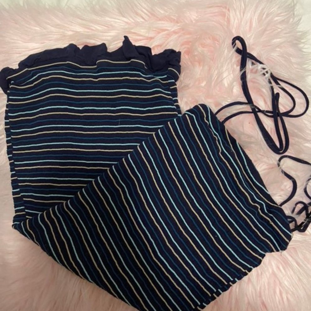 SHEIN Striped Bandeau Summer Dress